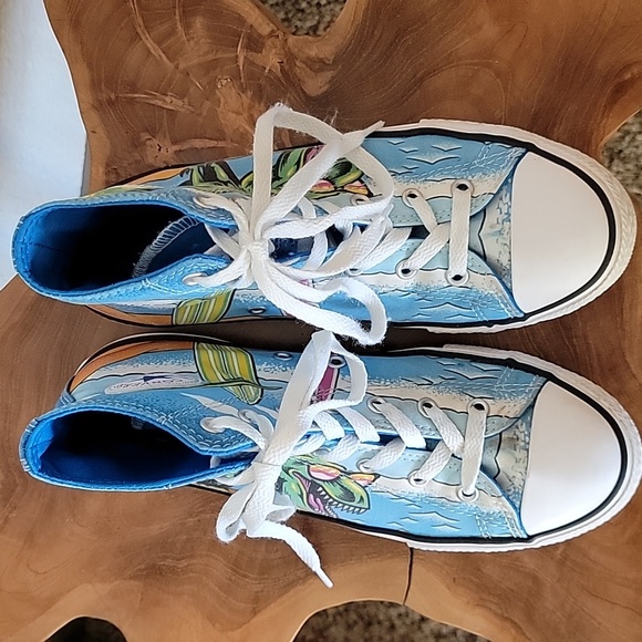 Converse Dinoverse High Top Dinosaur Tennis Shoes Unisex Size 5 Kids Childrens - Picture 5 of 10